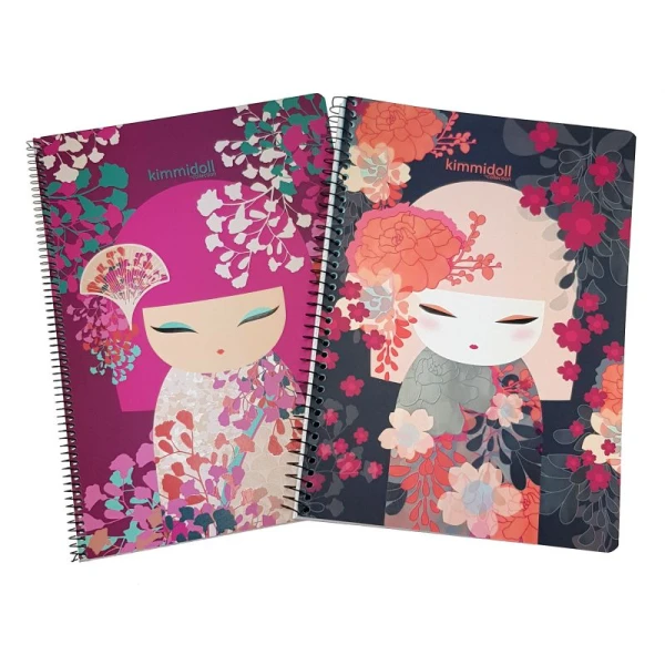 KIMMIDOLL ΤΕΤΡΑΔΙΟ ΣΠΙΡΑΛ 2 ΘΕΜΑΤΑ 21X29 - 2 ΣΧΕΔΙΑ