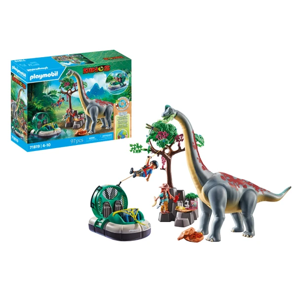 PLAYMOBIL DINOS BRACHIOSAURUS WITH HOVERCRAFT