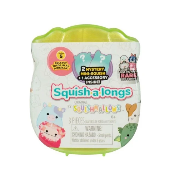 SQUISHMALLOWS SQUISH-A-LONGS ΚΑΨΟΥΛΑ ΕΚΠΛΗΞΗ ΜΕ 2 ΦΙΓΟΥΡΕΣ W5