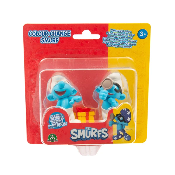 SMURFS 2 FIGURES 5 cm WITH COLOR CHANGE - SEVERAL DESIGNS