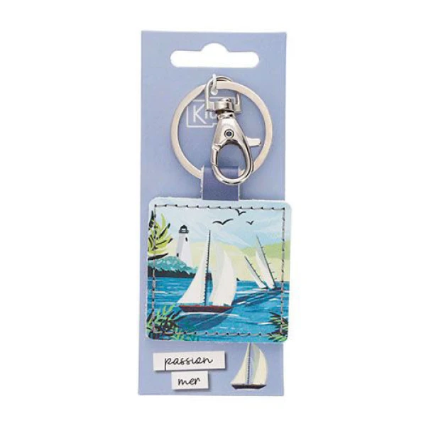 KIUB DESTINATION SQUARE KEYCHAIN ​​- SEA