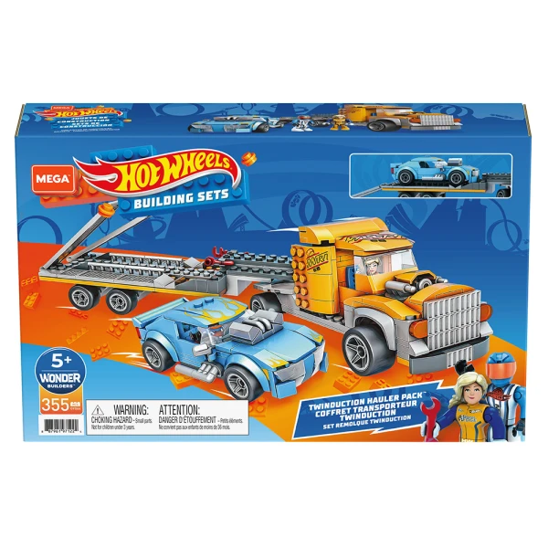 MEGA BLOKS HOT WHEELS TWINDUCTION HAULER PACK 300 pcs