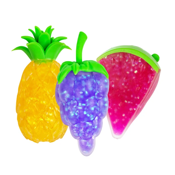 KEYCRAFT SQUISHY FRUITS - 4 DESIGNS
