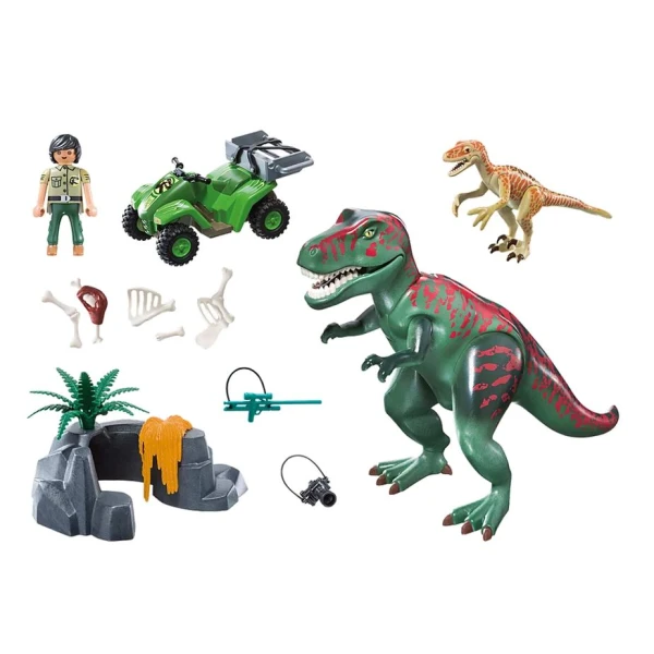 PLAYMOBIL DINOS ΕΞΕΡΕΥΝΗΤΗΣ ΜΕ ΓΟΥΡΟΥΝΑ ΚΑΙ T-REX