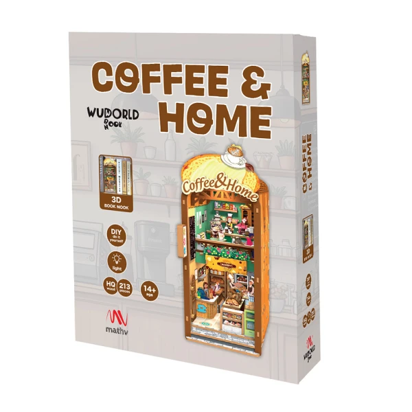 WUDORLD BOOKNOOK ΞΥΛΙΝΗ ΚΑΤΑΣΚΕΥΗ COFFEE & HOME