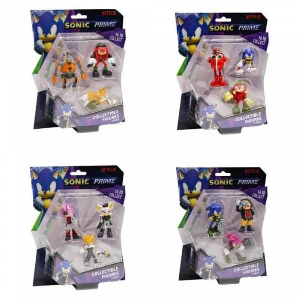 P.M.I. SONIC PRIME ΣΥΛΛΕΚΤΙΚΕΣ ΦΙΓΟΥΡΕΣ 6,5 εκ. 3PACK - 4 ΣΧΕΔΙΑ