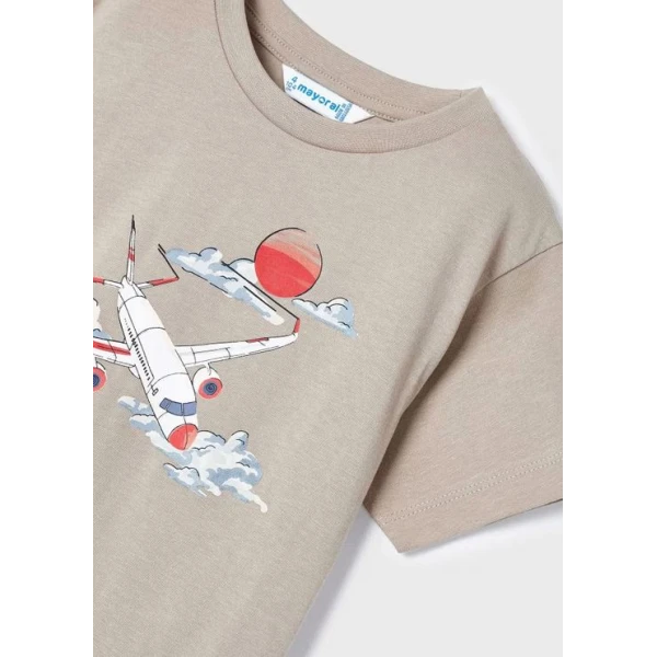 MAYORAL SHORT SLEEVES BLOUSE FLYING AROUND BEIGE