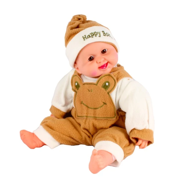 LARGE BABY 50cm FOR STROLLER WITH SOUNDS IN GREEK - VARIOUS COLORS