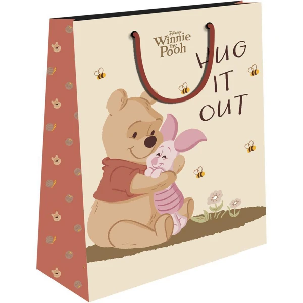 PAPER GIFT BAG 18X11X23 cm WINNIE - 2 DESIGNS