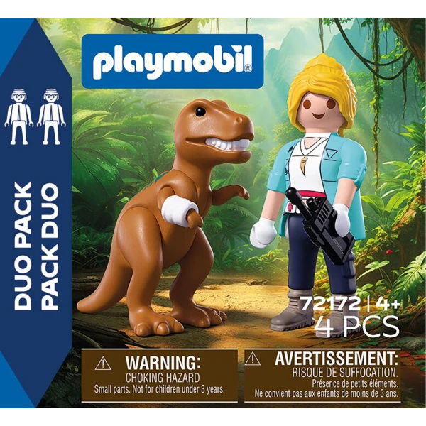 PLAYMOBIL DUOPACK EXPLORER AND T-REX