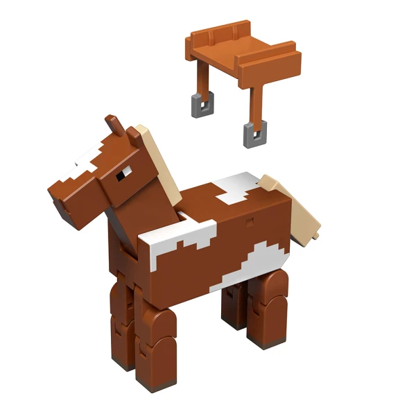 MINECRAFT SET OF 2 FIGURES - STABLE MASTER MAKENA & HORSE