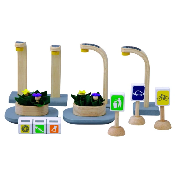 ΞΥΛΙΝΟ ΠΑΙΧΝΙΔΙ PLAN TOYS - ECO STREET ACCESSORIES