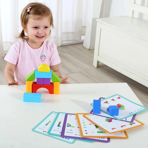 WOODEN LOGIC BLOCK GAME 
