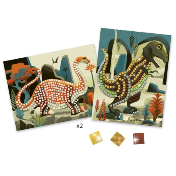 DJECO METAL MOSAIC CONSTRUCTION DINOSAURS