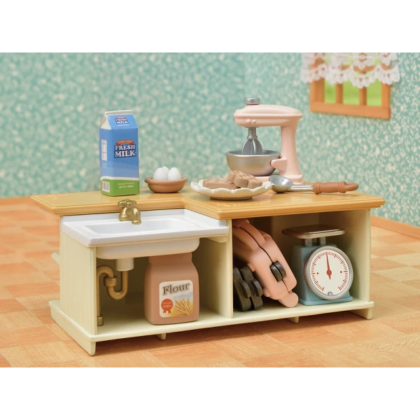 THE SYLVANIAN FAMILIES KITCHEN ISLAND 5442