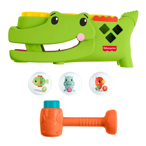 FISHER PRICE ΠΑΙΧΝΙΔΙ ΚΡΟΚΟΔΕΙΛΟΣ ΜΕ ΜΠΑΛΙΤΣΕΣ