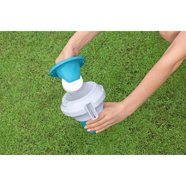 BESTWAY FLOWCLEAR ΧΗΜΙΚΟ FLOATER ΠΙΣΙΝΑΣ ΜΕ ΠΡΟΣΤΑΤΕΥΤΙΚΟ ΓΑΝΤΙ CHEMGUARD