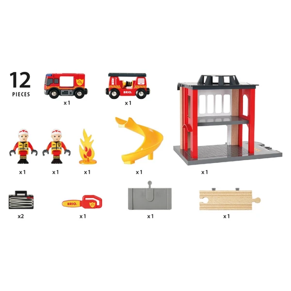 BRIO WORLD ΞΥΛΙΝΟ ΠΑΙΧΝΙΔΙ ΠΥΡΟΣΒΕΣΤΙΚΟ ΤΜΗΜΑ
