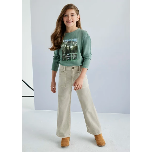 MAYORAL TROUSERS SEPIA GABARDINE