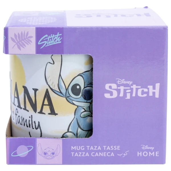 ΚΕΡAΜΙΚΗ ΚΟΥΠΑ 325ml STITCH & ANGEL OHANA MEANS FAMILY ΣΕ ΚΟΥΤΙ ΔΩΡΟΥ