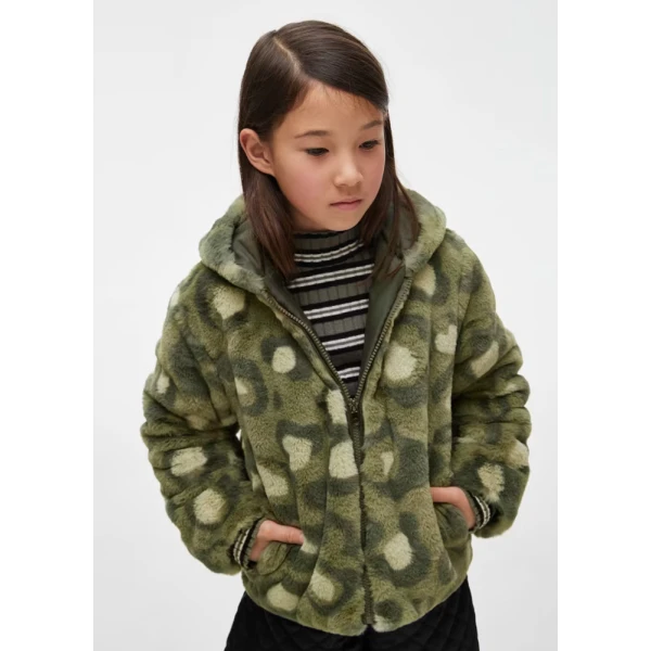 MAYORAL COAT FUR GREEN