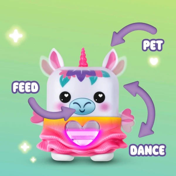 NANO-MALS ELECTRONIC FIDGET PET - MEADOWMIST THE WHITE UNICORN