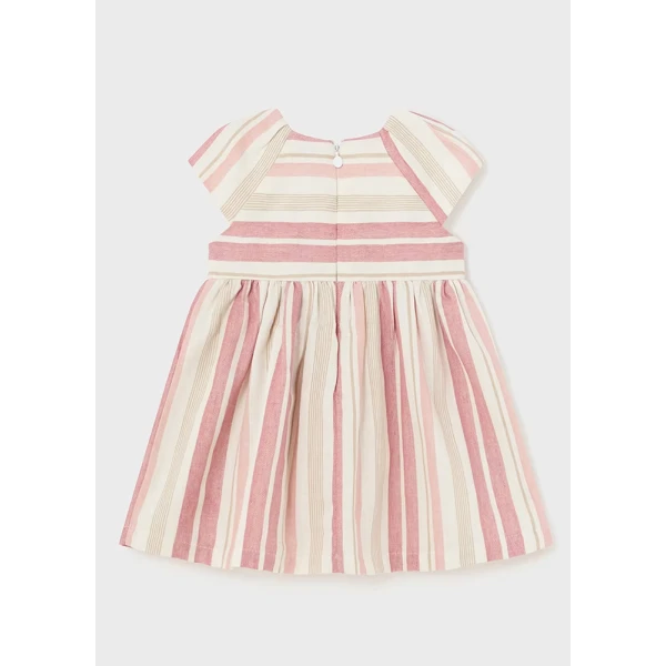 MAYORAL DRESS STRIPES SOFT ORANGE