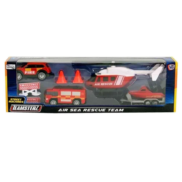 TEAMSTERZ ΟΧΗΜΑΤΑ ΔΙΑΣΩΣΗΣ ΑΕΡΟΣ ΚΑΙ ΘΑΛΑΣΣΗΣ DIE CAST ΜΕ ΑΞΕΣΟΥΑΡ ΓΙΑ 3+ ΧΡΟΝΩΝ