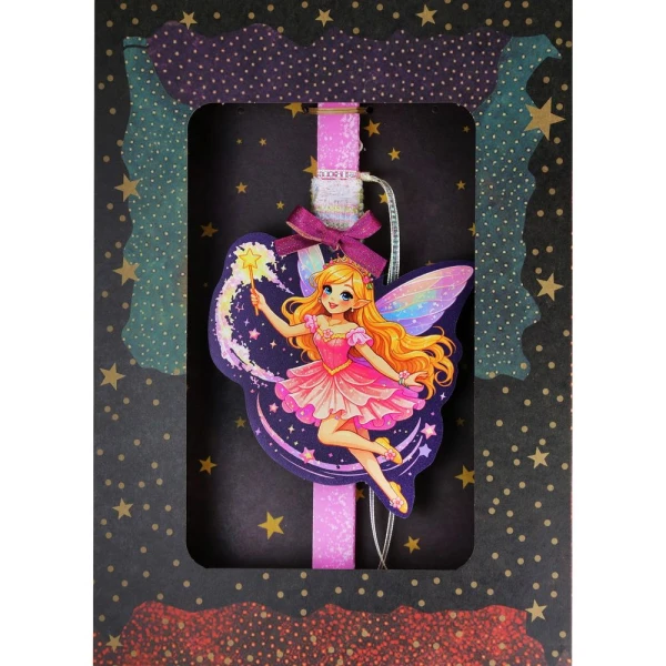 SYNCHRONIA HANDMADE CANDLE 30 cm FAIRY - PRINCESS