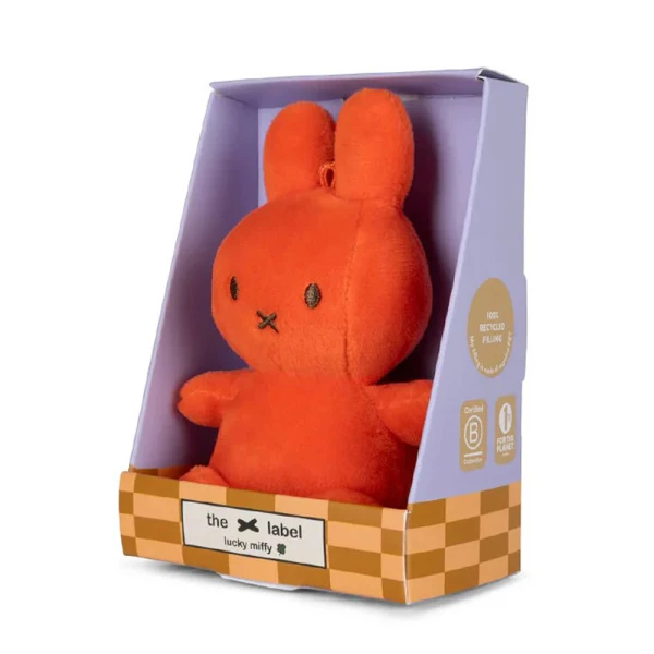 ΛΟΥΤΡΙΝΟ ΛΑΓΟΥΔΑΚΙ LUCKY MIFFY 10 εκ. BRIGHT CORAL ΣΕ ΚΟΥΤΙ ΔΩΡΟΥ