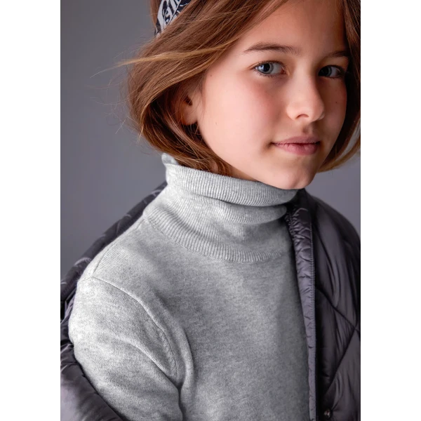 MAYORAL TURTLENECK KNITTED BASIC SILVER DARK