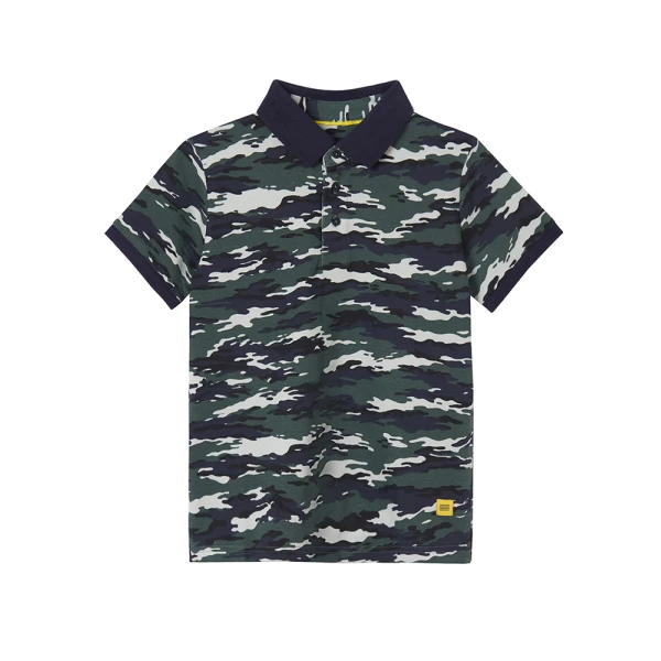 MAYORAL SHORT SLEEVES POLO STAMPED GREY