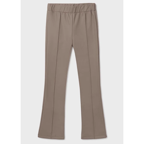 MAYORAL LEGGINGS PU FLARED LIGHT BROWN