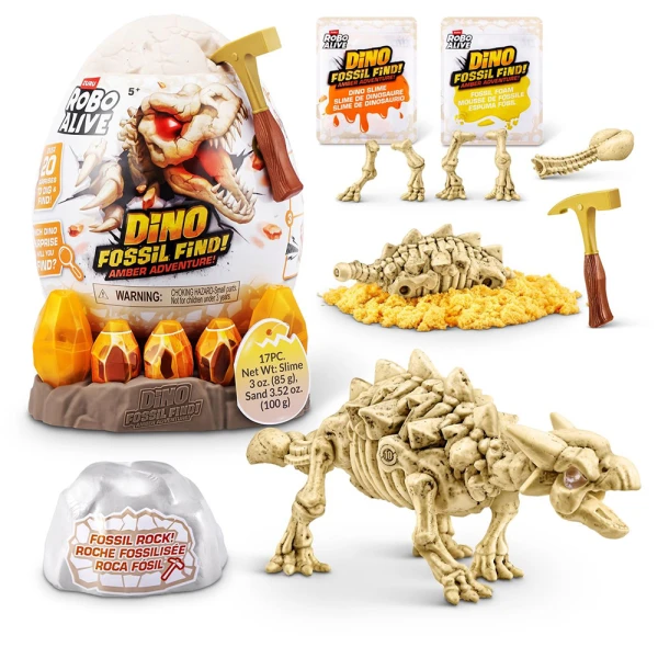 EGG DINO FOSSIL ROBO ALIVE FIND AMBER ADVENTURE SURPRISE