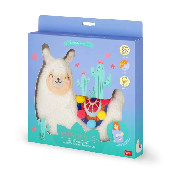 LEGAMI WARM CUDDLES PILLOW HEAT PACK LLAMA