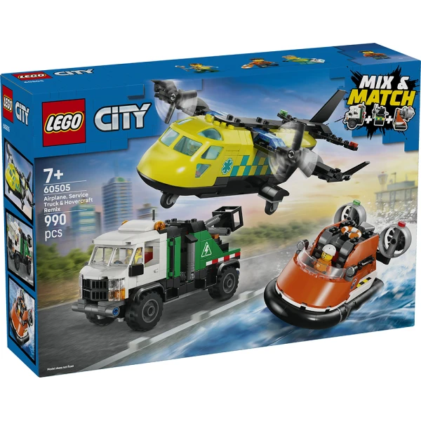 LEGO® CITY ΣΥΛΛΟΓΗ ΜΕ ΑΕΡΟΠΛΑΝΟ, ΦΟΡΤΗΓΟ ΕΞΥΠΗΡΕΤΗΣΗΣ & ΧΟΒΕΡΚΡΑΦΤ