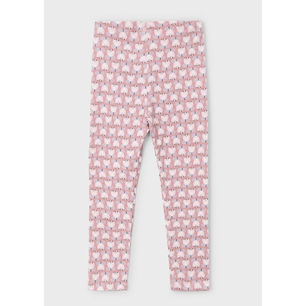 MAYORAL LEGGINGS COTTON PRINTED SOFT PINK