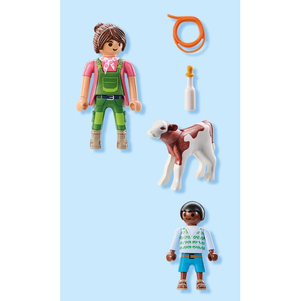 PLAYMOBIL DUOPACK ΑΓΡΟΤΙΣΣΑ ΚΑΙ ΠΑΙΔΑΚΙ ΜΕ ΜΟΣΧΑΡΑΚΙ