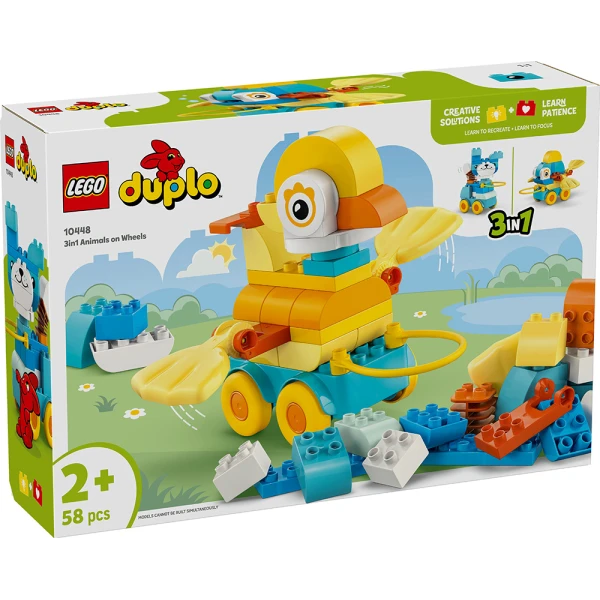 LEGO® DUPLO® TOWN 3ΣΕ1 ΖΩΑ ΣΕ ΤΡΟΧΟΥΣ