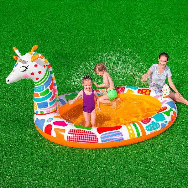 BESTWAY GROOVY GIRAFFE SPRAYER POOL 266X157X127 cm