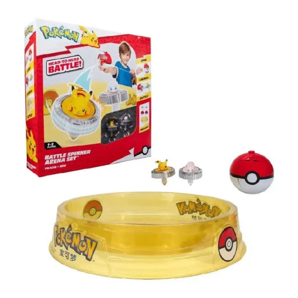 POKEMON BATTLE SPINNER WITH FIGURE AND ARENA