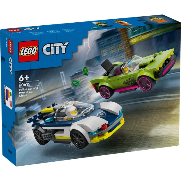 LEGO® CITY POLICE CAR AND MUSCLE CAR CHASE