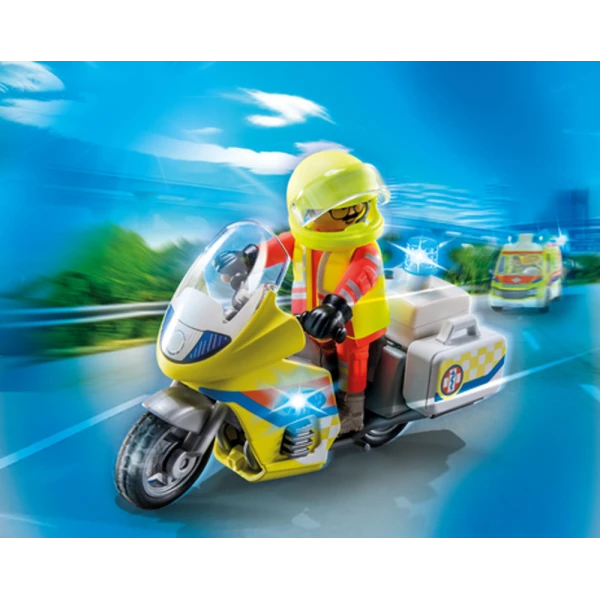 PLAYMOBIL CITY LIFE ΔΙΑΣΩΣΤΗΣ ΜΕ ΜΟΤΟΣΥΚΛΕΤΑ
