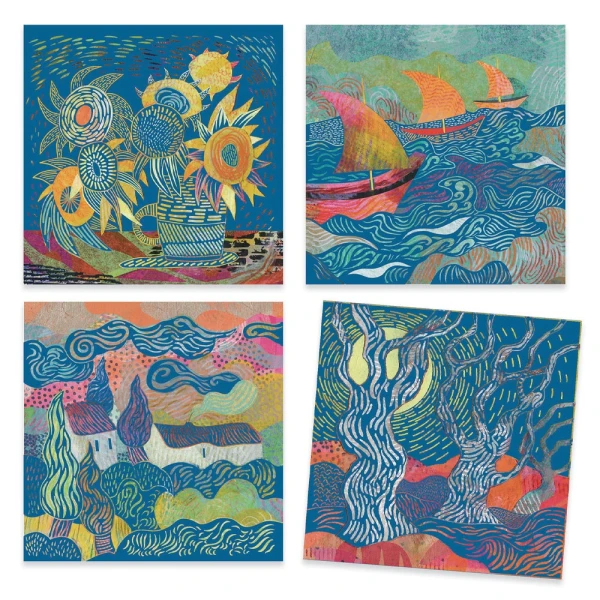 DJECO INSPIRED BY VINCENT VAN GOGH I CREATE SCRATCHING LANDSCAPES