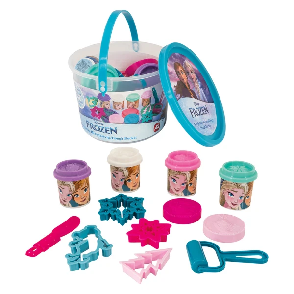 AS ΠΛΑΣΤΕΛΙΝΗ DISNEY FROZEN ΚΟΥΒΑΔΑΚΙ ΜΕ 4 ΒΑΖΑΚΙΑ ΚΑΙ 8 ΕΡΓΑΛΕΙΑ 200g ΓΙΑ 3+ ΧΡΟΝΩΝ