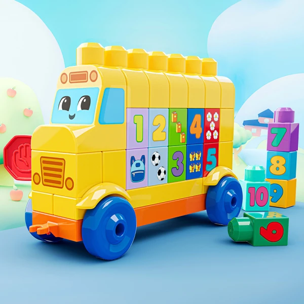 MEGA BLOKS BUILT & COUNT BUS 45pcs