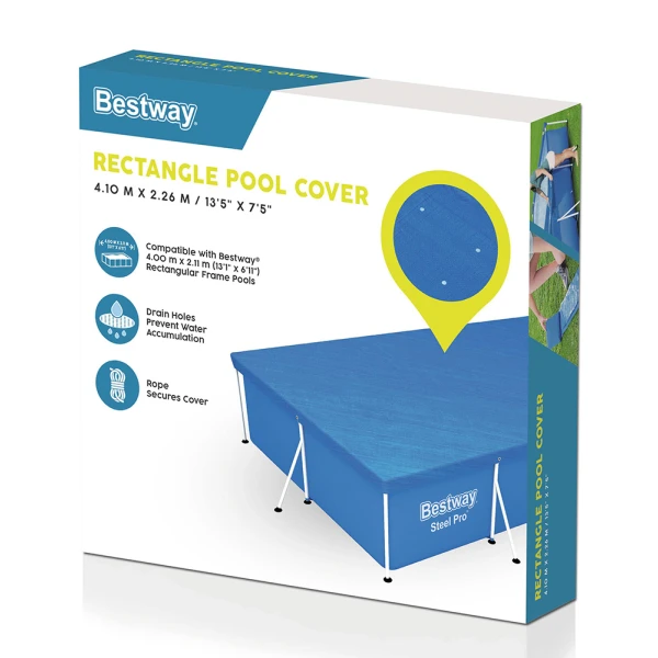 BESTWAY ΠΑΡΑΛΛΗΛΟΓΡΑΜΜΟ ΚΑΛΥΜΜΑ ΠΙΣΙΝΑΣ 400X211 εκ.