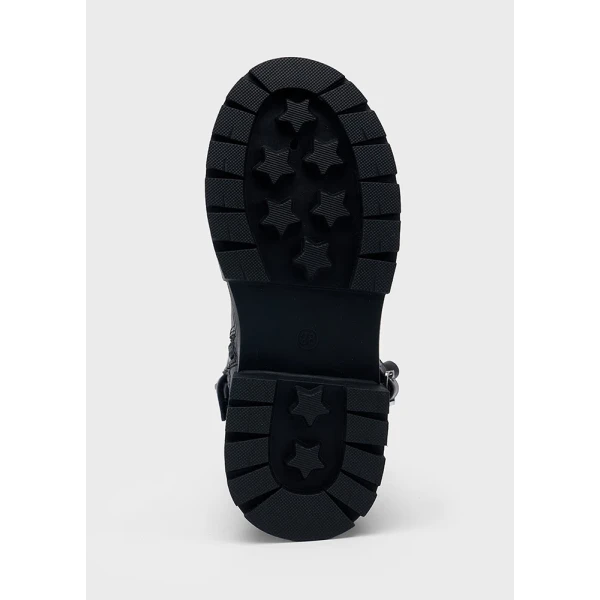 MAYORAL BOOT BIKER LUG SOLE BLACK 