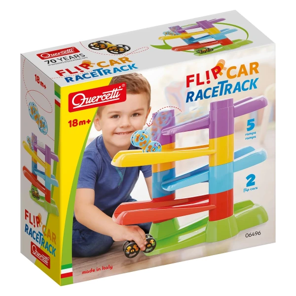 QUERCETTI RACE TRACK WITH FLIP CARS 7 pcs