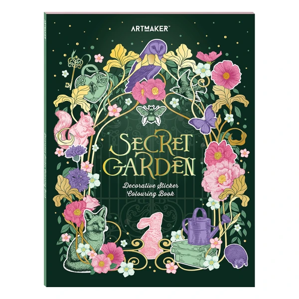 HINKLER ART MAKER STICKER ΒΙΒΛΙΟ ΖΩΓΡΑΦΙΚΗΣ - SECRET GARDEN